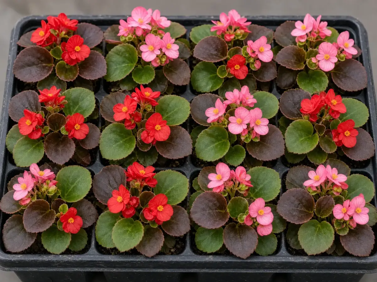 Begonia seedling tray