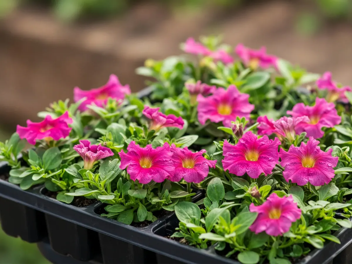 Petunia seedling tray