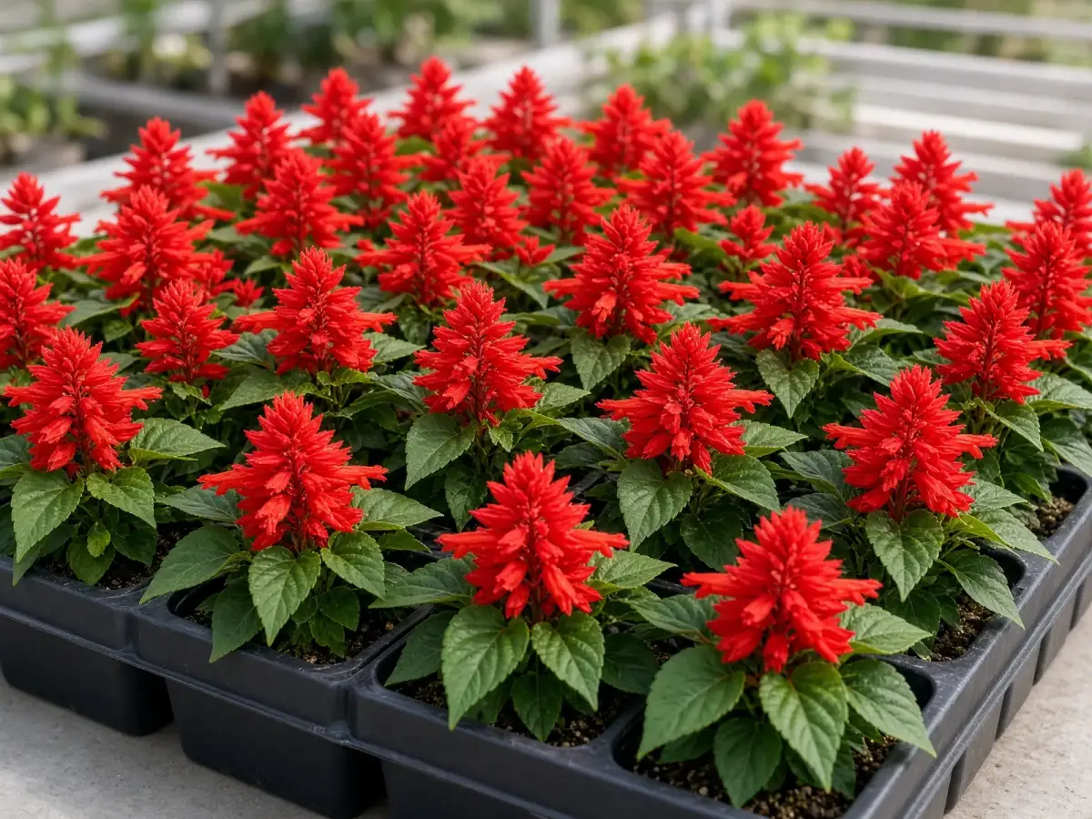 Salvia seedling tray